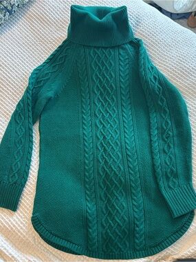 GAP teal tunic maternity sweater, medium
